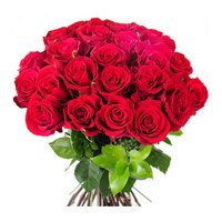 Online Flowers to Mumbai. Red Roses Bouquet 24 Flowers Online India on Get Well Soon