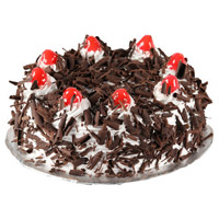 Order Online Rakhi with 3 Kg Black Forest Cakes to India From 5 Star Hotel