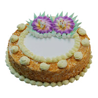 Order Rakhi and Eggless Cakes. 500 gm Eggless Butter Scotch Cakes to India online