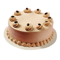 Send 2 Kg Eggless Butter Scotch Cakes to India Same Day Delivery on Rakhi
