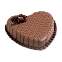 Send Online 3 Kg Heart Shape Chocolate Cake in Mumbai Online on Rakhi