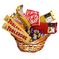 Lovable Assorted Basket of Chocolates and Gifts Delivery to India