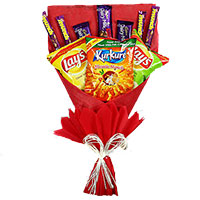 Send Gifts to India. 16 Pcs Ferrero Rocher Chocolate to India with Twin 6 Inch Teddy Bouquet
