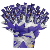 Deliver Diwali Gifts in India comprising Dairy Milk Chocolate Bouquet 32 Chocolates to India India