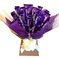 Send Diwali Gifts to India. Send Dairy Milk Diwali Chocolates Bouquet 24 Chocolates in Vizag