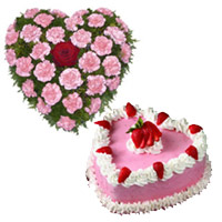 Valentine's Day  Cakes and Flowers to India