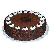 Online Rakhi in India with 1 Kg Eggless Chocolate Cake in India From 5 Star Bakery