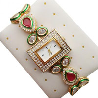 Place Order for Rakhi Gift to India to Send SONATA WOMEN'S WATCH-8110SM002