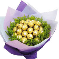 Place Online Order for Father's Day Gifts to India. 24 Pcs Ferrero Rocher Bouquet of Chocolates to India