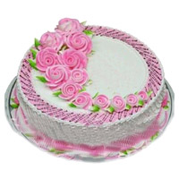 Best Online Cake Delivery in India that includes 2 Kg Eggless Strawberry Cake