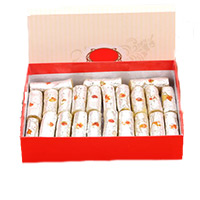 Online Wedding Gifts to India. 500gm Kaju Roll Sweets to India