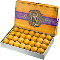 Birthday Gift Delivery in India consisting 1 kg Besan Laddu to India