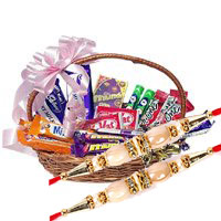 Place online Order for Basket of Indian Assorted Chocolate to India on Rakhi