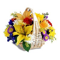 Flower Delivery India : Mix Flower Basket