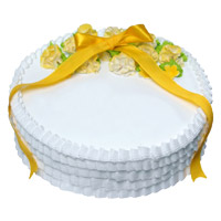 Deliver Rakhi with 1 Kg Eggless Vanilla Cakes in India